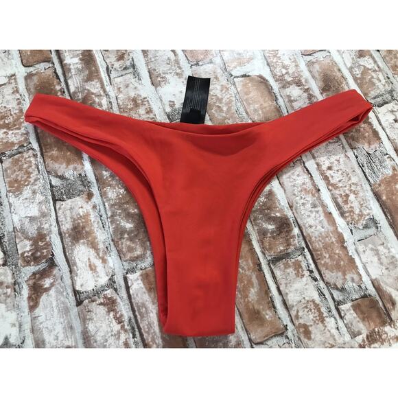 BLACKBOUGH Red Cheeky V Bottom Swim Bikini Womens Sexy Tankini Sz M - Picture 1 of 5